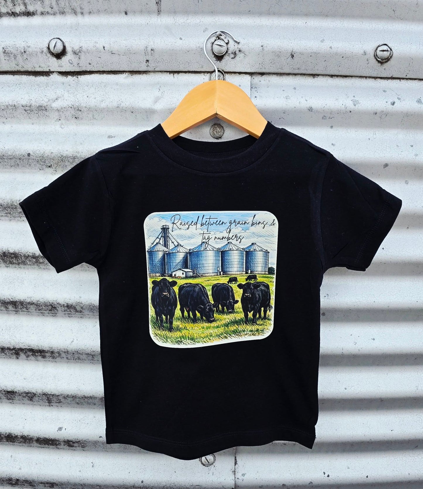 Raised Between Grain Bins & Tag Numbers